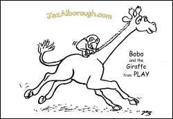 Bobo Giraffe colour-in