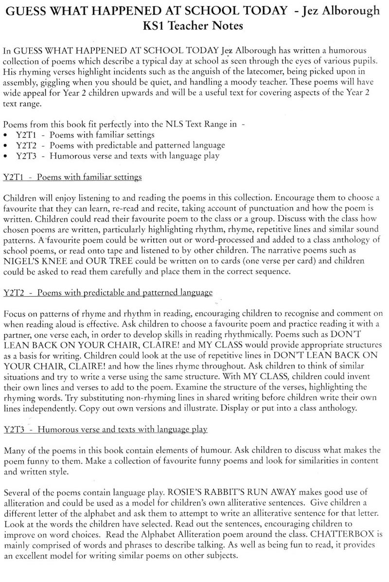 Guess - Teacher's Notes